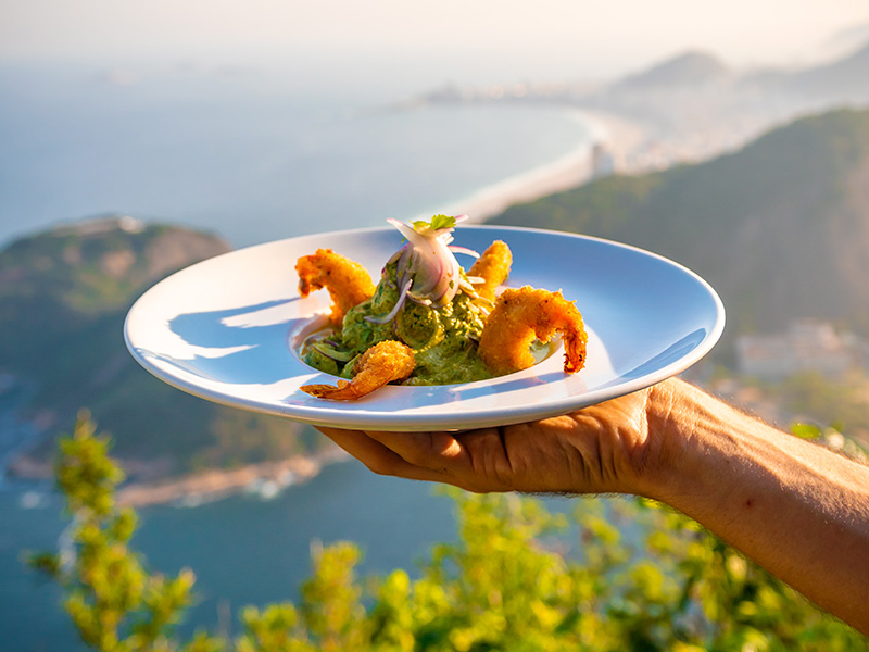 Restaurantes no bondinho do Rio de Janeiro