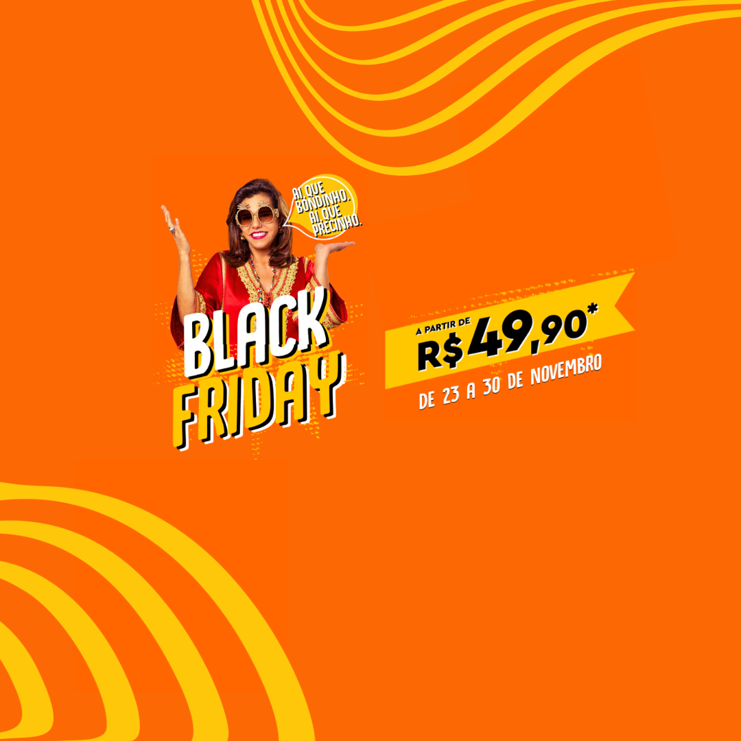 A Black Friday que é uma LOUCURA, com bilhetes a R$49,90