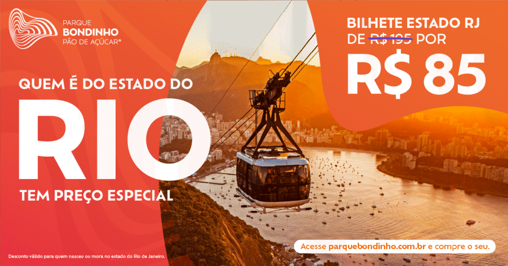 Desconto no Parque Bondinho Pão de Açúcar