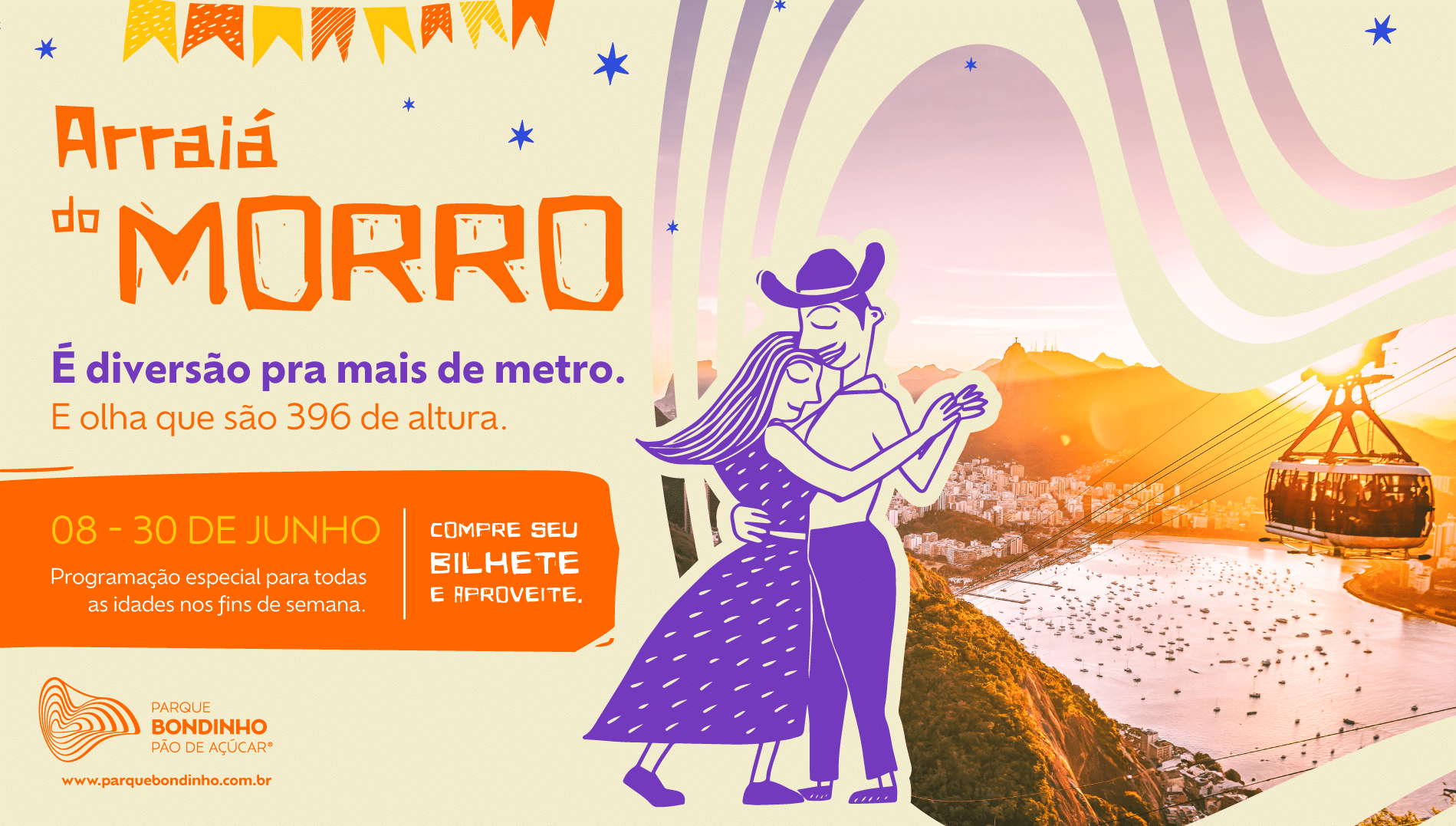 Festa junina no Rio de Janeiro: conheça o Arraiá do Morro no Parque Bondinho!