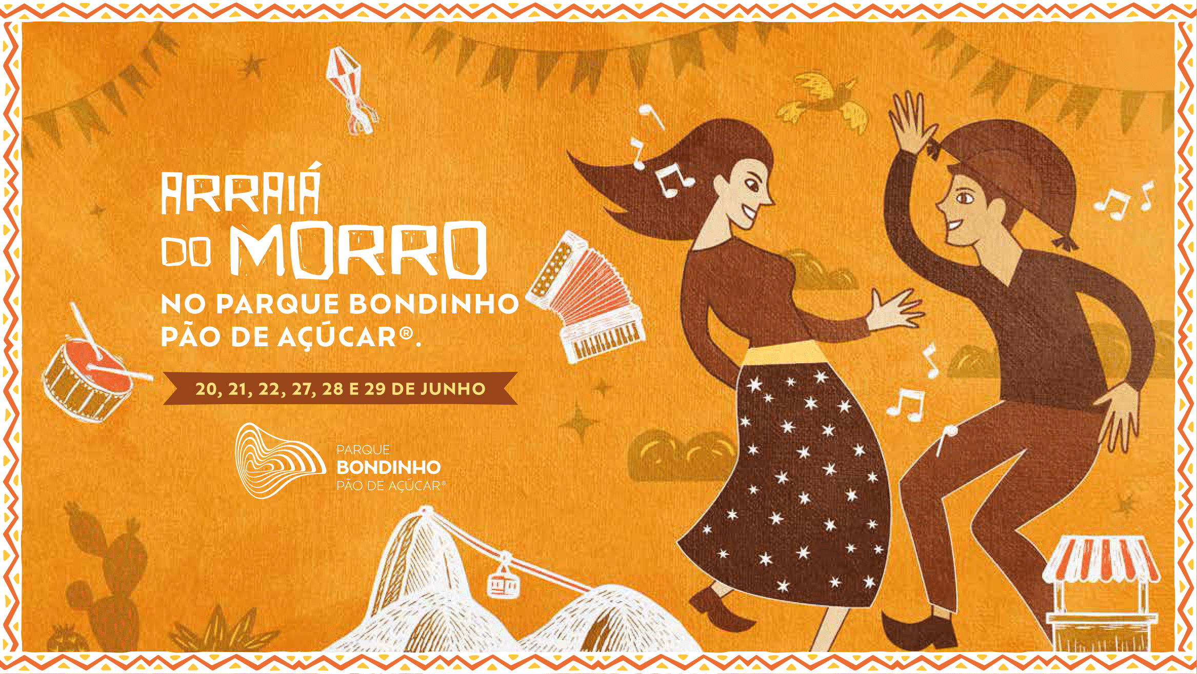 Arraiá do Morro no Parque Bondinho Pão de Açúcar®: venha festejar