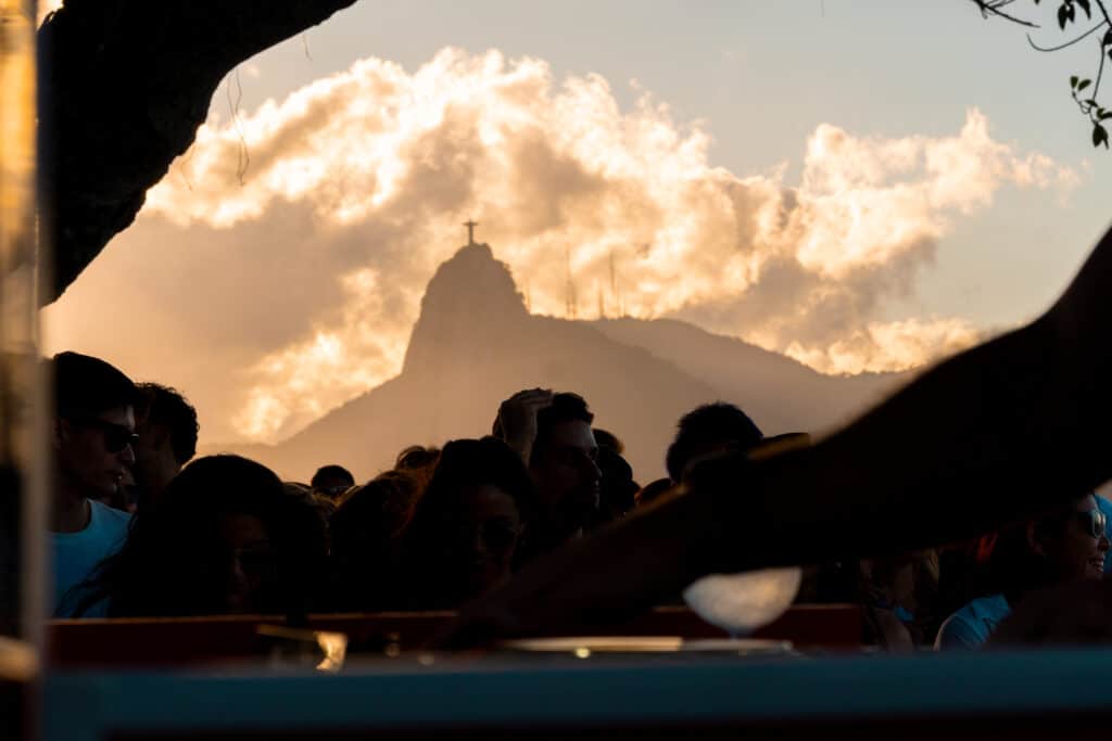 Por do sol bondinho Pão de Açúcar