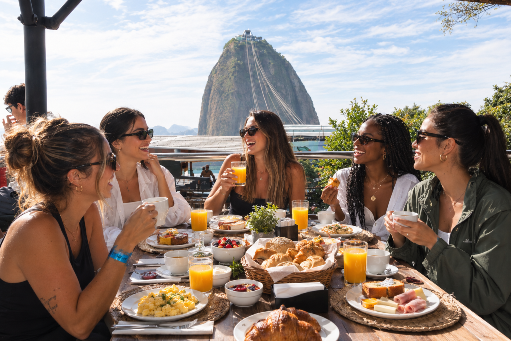 Café da manhã no Rio de Janeiro com vista: Parque Bondinho